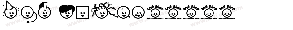 The Kids字体转换